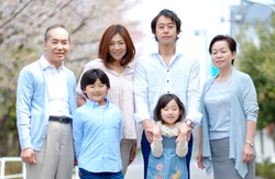 3世代家族写真