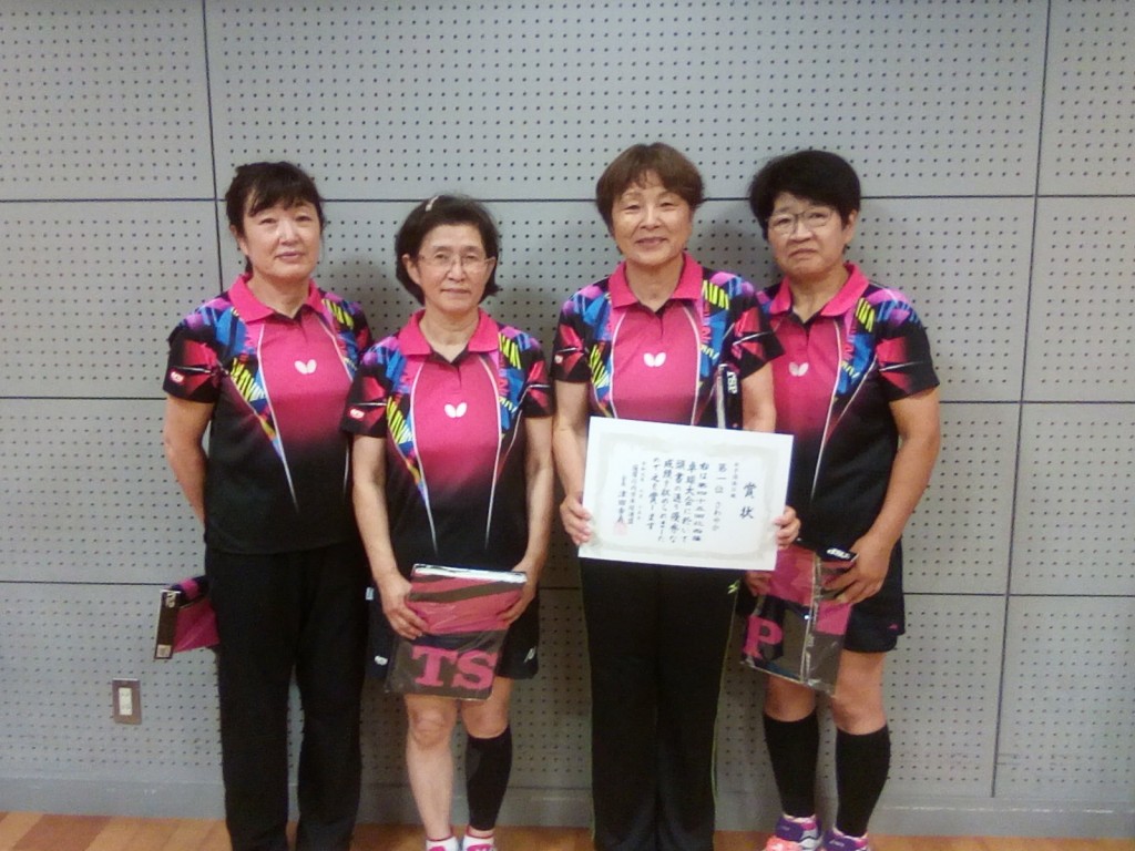 女子団体B優勝さわやか