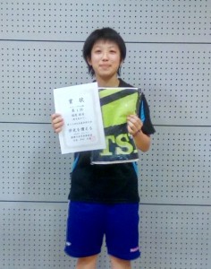 女子シングルA優勝福原