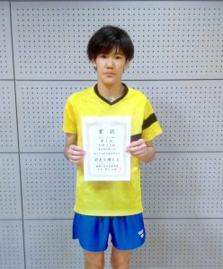 男子シングルＡ優勝松野