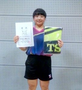女子シングルB優勝白梅
